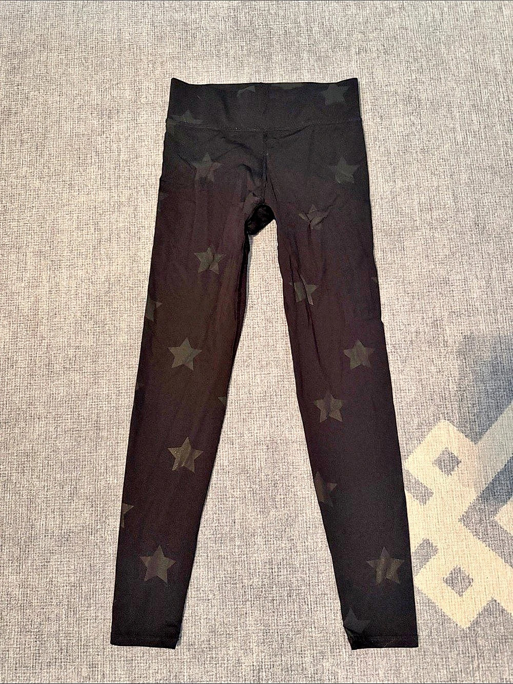 Terez Black Foil Star Leggings Black Small
